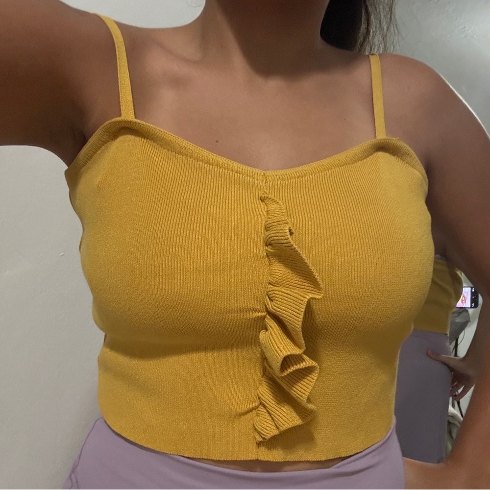 Yellow Ruffle Top - Picture 5 of 5